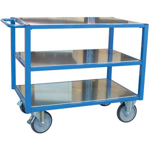 Servante Fimm 500 Kg 3 Plateaux Tôle 1060x680 Mm
