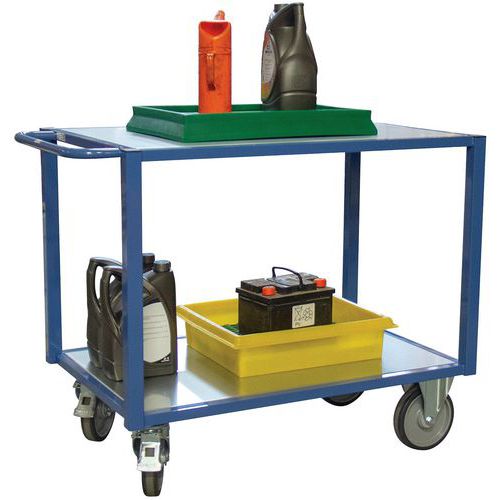 Servante Fimm 500 Kg 2 Plateaux Tôle 1300x800 Mm