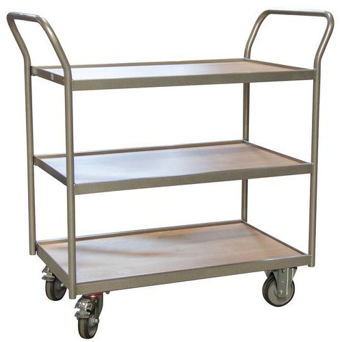 Servante Fimm 250 Kg 3 Plateaux 850x500 Mm Double Poignées