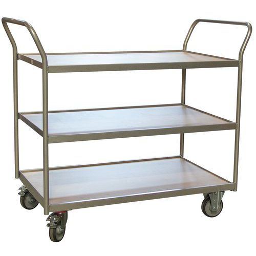 Servante Fimm 250 Kg 3 Plateaux 1000x600 Mm Double Poignées