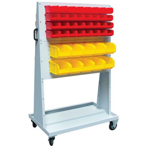 Chariot Fimm Porte-bac à Bec 150 Kg 4 Plaques 84 Bacs