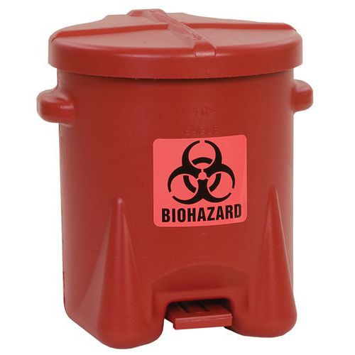 Bidons Pour Déchets Biodangereux 42x34.3cm Rouge_94bio