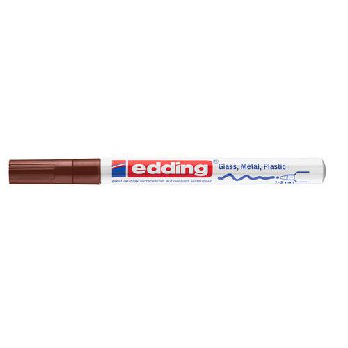 Marqueur Peinture Edding 751 - Pointe Ogive Moyenne - Marron