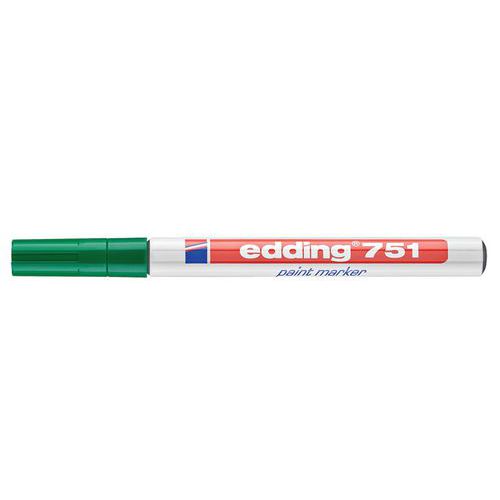 Marqueur Peinture Edding 751 - Pointe Ogive Moyenne - Vert