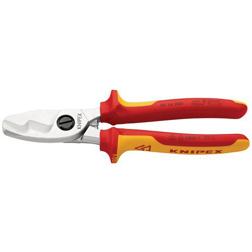 Coupe-câbles 200mm - Ã˜20mm/70mmÂ² Cu/al - Chromé - Isolé 1000v