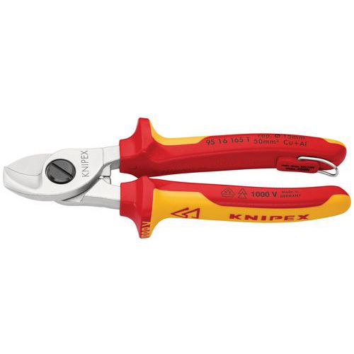 Coupe-câbles 165mm - Ã˜15mm/50mmÂ² Cu/al - Isolé 1000v - Antichute