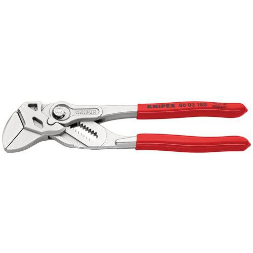 Pince-clé 180mm - Gainage Pvc - Chromée - Capacité 40mm