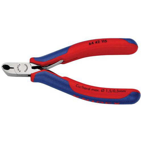 Pince Ã‰lectro Coupante De Devant Petit Biseau 115mm 27Â° Bi-matière