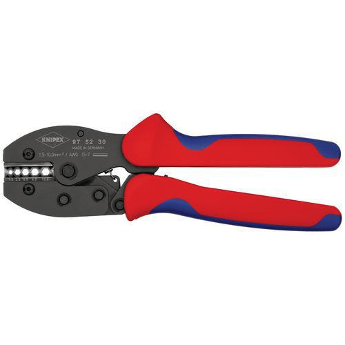 Knipex - Pince à sertir PreciForce - Pour manchons non isolés 1,5 - 10mm² - 220mm - Outillage spécialisé