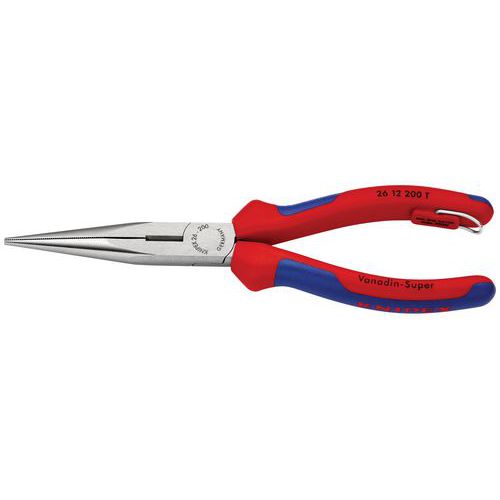 Pince à Becs Demi-ronds 200mm Avec Tranchant - Bi-matière - Antichute