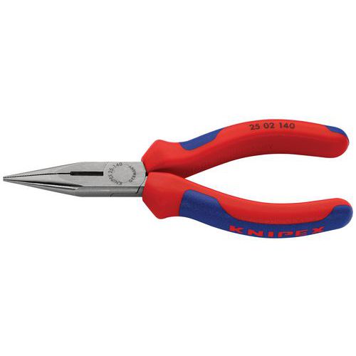 Pince à Becs Demi-ronds 140mm Avec Tranchant - Tête Polie