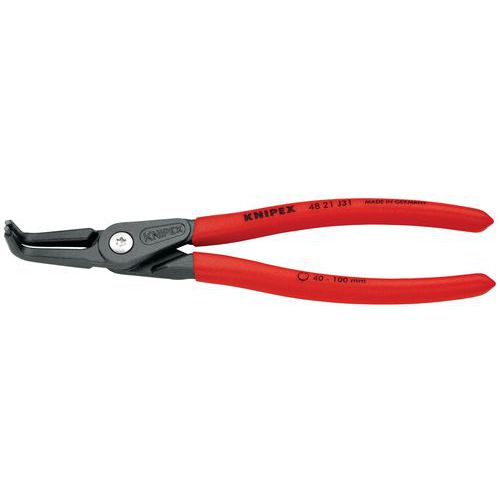 Pince Circlips Intérieurs Coudée à 90Â° De 40 à 100mm - 210mm - Pvc