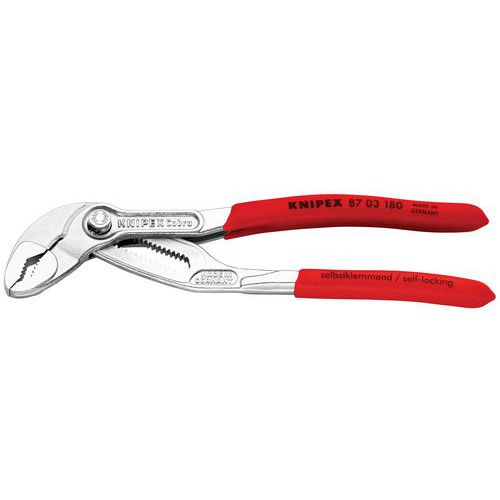 Pince Multiprise Cobra® 180mm - Gainage Pvc - Chromée - Capacité 36mm