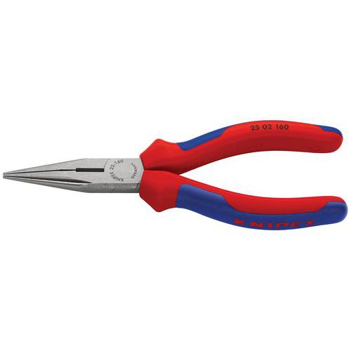 Pince à Becs Demi-ronds 160mm Avec Tranchant - Tête Polie