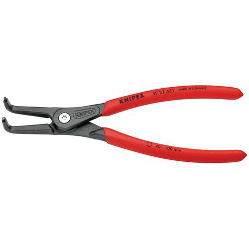 Pince Pour Circlips Extérieurs Coudée à 90Â° De 40 à 100mm - Pvc