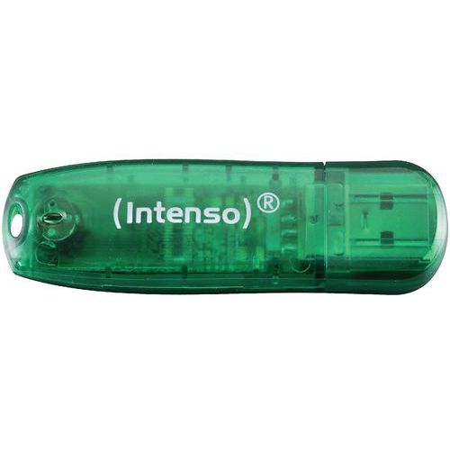 Clé Usb 2.0 Rainbow Line - 8go Vert Intenso
