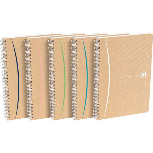 Cahier Oxford Touareg 148x210 180p/90g Recyclé Ligne Assorti