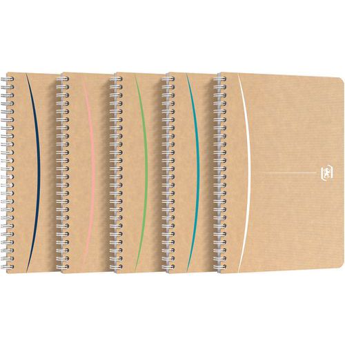 Cahier Oxford Touareg 148x210 180p/90g Recyclé Seyes Assorti