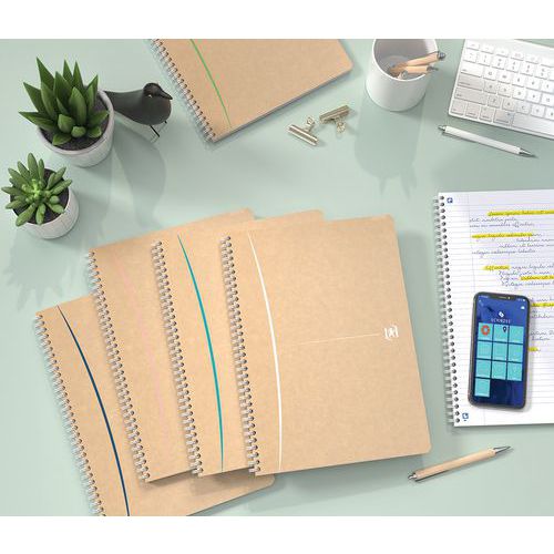 Cahier A4 Oxford Touareg - Papier Recyclé Petits Carreaux 100 Pages