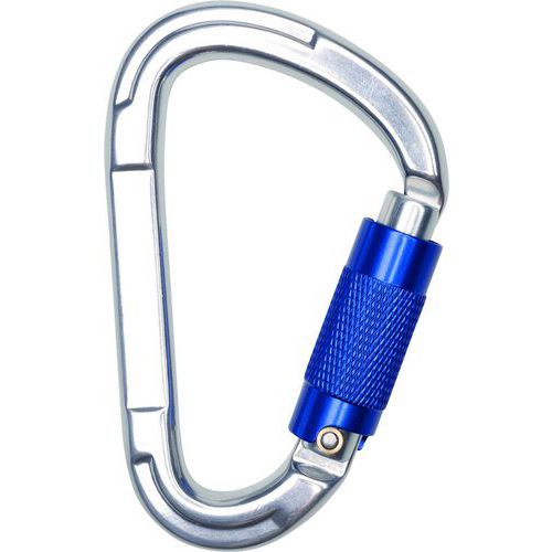 Delta Plus - Mousqueton Aluminium Automatique - 23mm Ouverture - 25kN Résistance - EPI CE