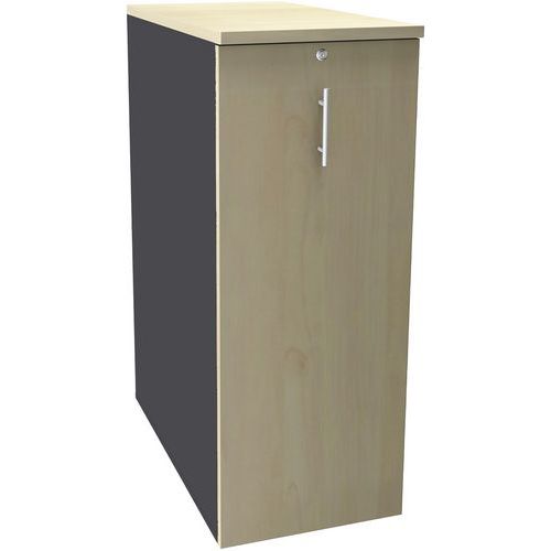 Caisson Tower H114 3 Tab. 1ds Anthracite/érable