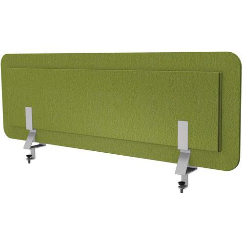 Ecran Acoustique L120 Vert Chartreux 2 Pinces Bureau Dble