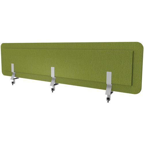 Ecran Acoustique L140 Vert Chartreux 3 Pinces Bureau Dble