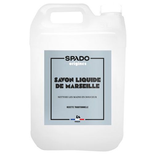 Spado Origines - Savon de Marseille Liquide 5L - Bidon - Nettoyage Efficace et Naturel