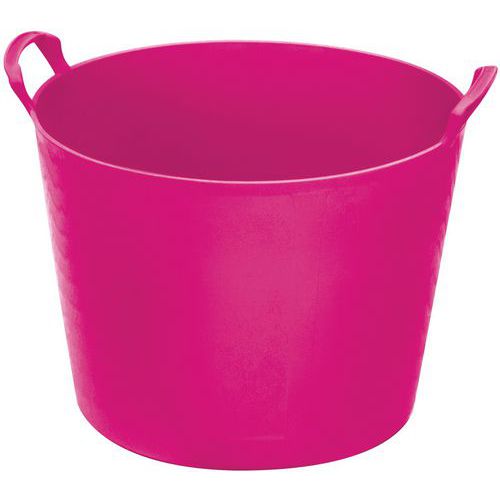 Taliaplast - Auge Capazo Pro Plastique Renforcé - 50L Rouge Fluo - Robuste et Durable
