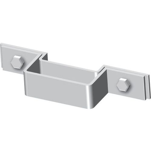 Taliaplast - Bride de fixation simple sur poteau - Gris - 190mm - Voirie