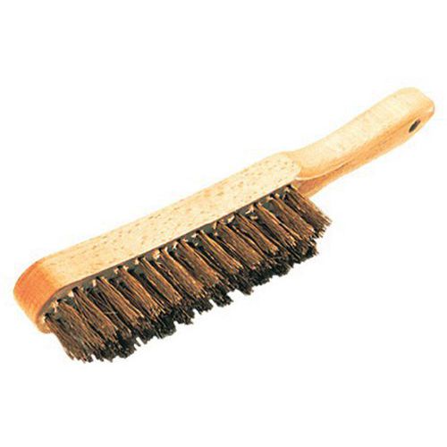Taliaplast - Brosse métallique 4 rangs acier laitonné - Usage finition - Outil à main léger 0.14 kg