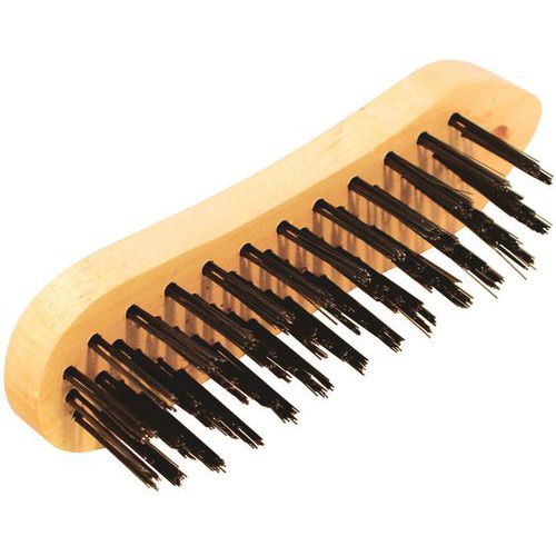 Taliaplast - Brosse métallique violon 5 rangs acier trempé - Usage Finition - Poids 0.18 kg