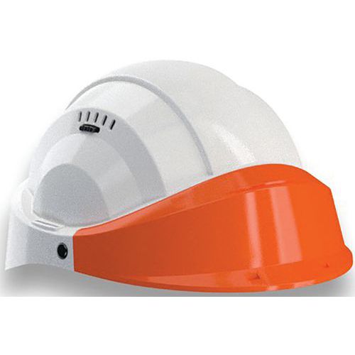 Lot de 6 - Casque Orizon® - Blanc - Visière Orange