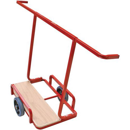 Chariot Porte-plaques 2 Roues À Bras Extensibles - 95cm