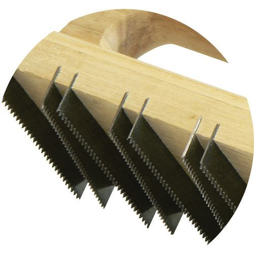 Taliaplast - Chemin de fer plat à dents - 1m - Outillage spécialisé pour métiers - Largeur 25mm