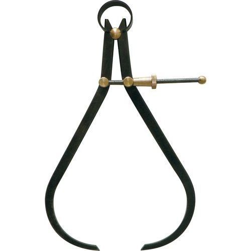 Taliaplast - Compas à ressort d'épaisseur acier bruni - 100mm - Haute précision - Outil de mesure fiable