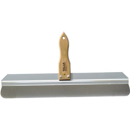 Couteau À Enduire Coins Arrondis Inox - Manche Bois - 50cm