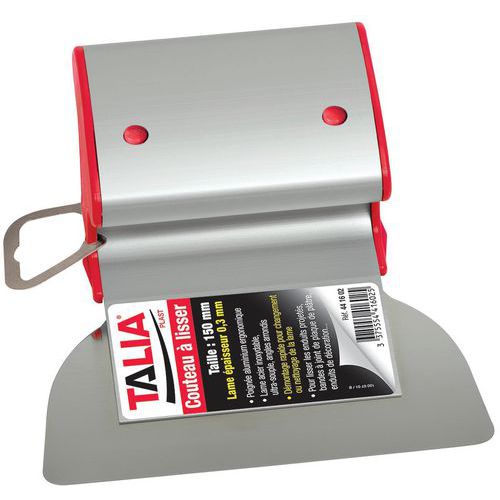 Taliaplast - Couteau à lisser inox - 15cm - Finition professionnelle