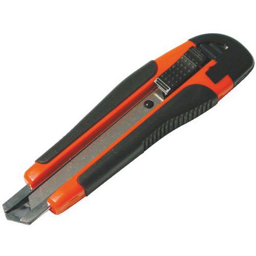 Lot de 12 - Cutter Standard Bi-matière - Lame 18 Mm