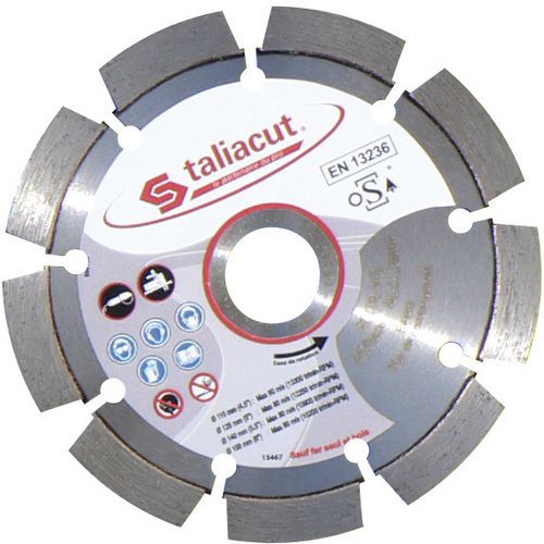 Taliaplast - Disque diamant segments Ø125mm - 32x2.3x7mm - Coupe rapide et précise