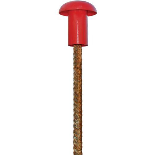 Taliaplast - Embouts de sécurité - Lot de 25 - Rouge - Usage Chantier - Protection Fiable