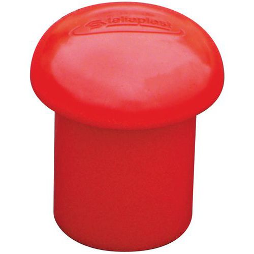 Taliaplast - Embout de sécurité grand modèle - Rouge - Lot de 100 - Usage Chantier