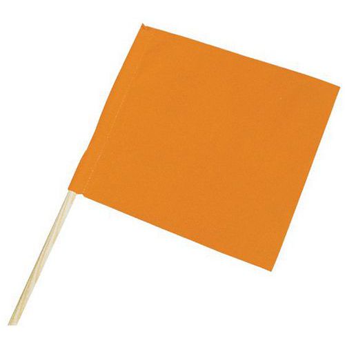 Taliaplast - Fanion Fluo Orange - 101 cm Hauteur - Sécurité Visible
