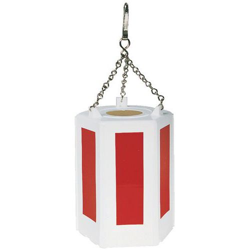 Taliaplast - Fardier hexagonal sans feu - 140 mm x 20 cm - Usage Chantier - Signalétique de sécurité