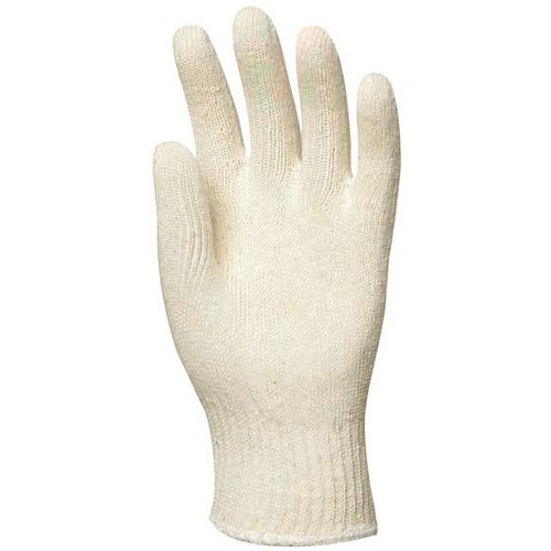 Taliaplast - Gants de manutention en coton tricoté - Taille 10 Blanc - Confort et protection