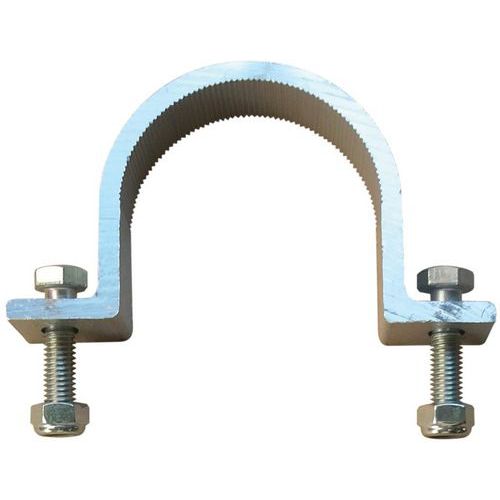 Taliaplast - Bride Ronde pour Poteaux - Lot de 2 - Gris - Ø60mm - Fixation Robuste Voirie