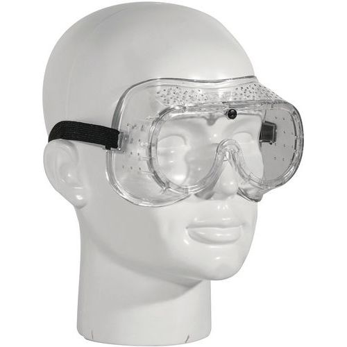 Taliaplast - Lunettes masque PVC souple - Anti-UV, Transparent - Norme EN 166 - Protection oculaire EPI