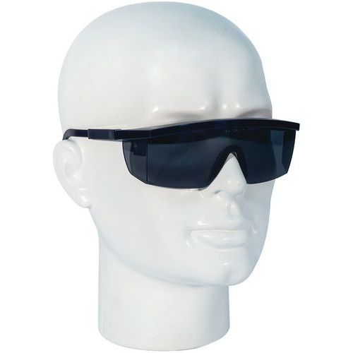 Taliaplast - Lunettes de protection teintées anti-UV et anti-reflet - Monture noire en polycarbonate - Norme EN 166 - EPI