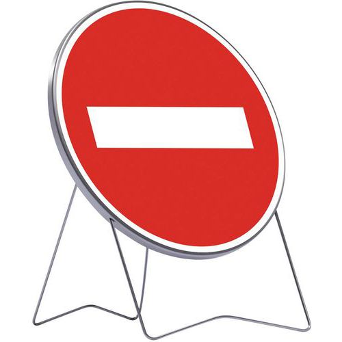 Taliaplast - Panneau B1 Sens Interdit Rond - Diamètre 850mm - Classe T1 - Signalisation Voirie