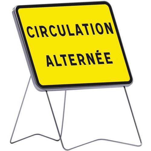 Taliaplast - Panneau KC1 Circulation Alternée - Acier Rigide 80x60 cm - Classe T1